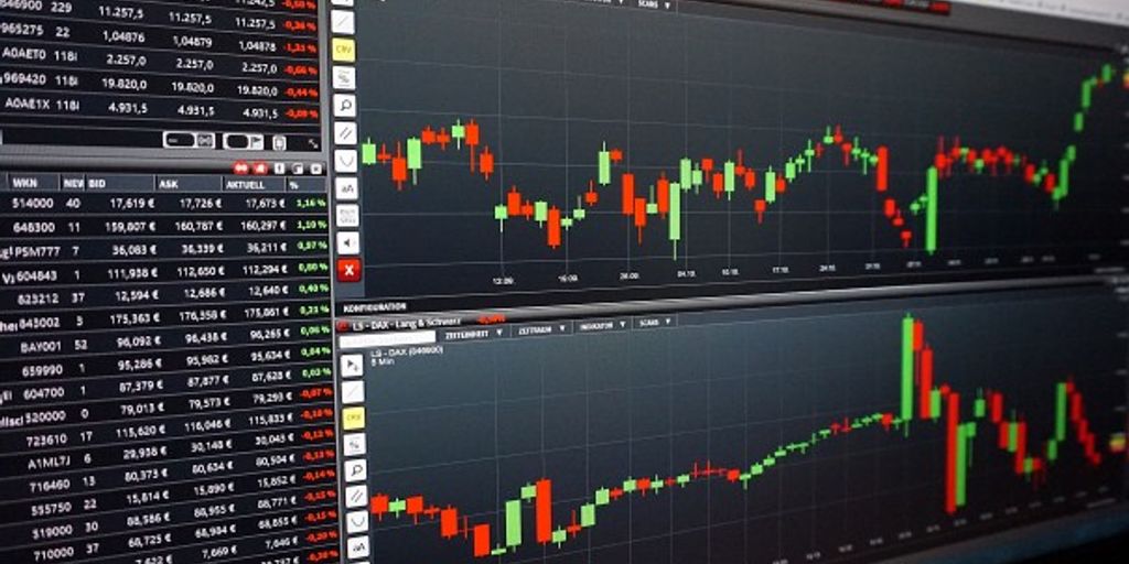 stock market analysis with charts and graphs