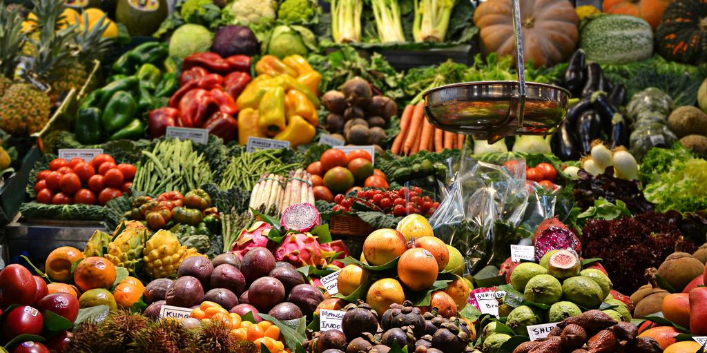 assorted fruits at the market